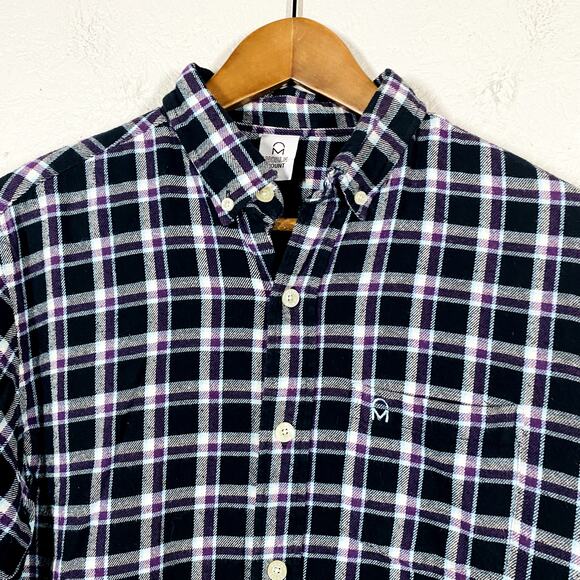 Noble Mount Plaid Button Up Shirt Heavy Long Sleeve - M - Picture 2 of 4